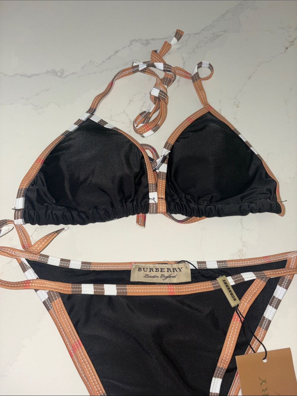 Burberry Black Bikini set size small - Picture 2 of 3